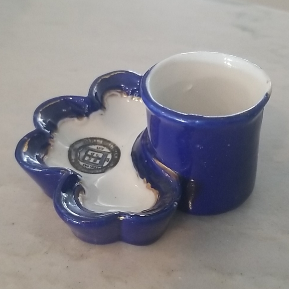 DELFT BLUE Antique Vtg Match Holder With Strike - Picture 5 of 7